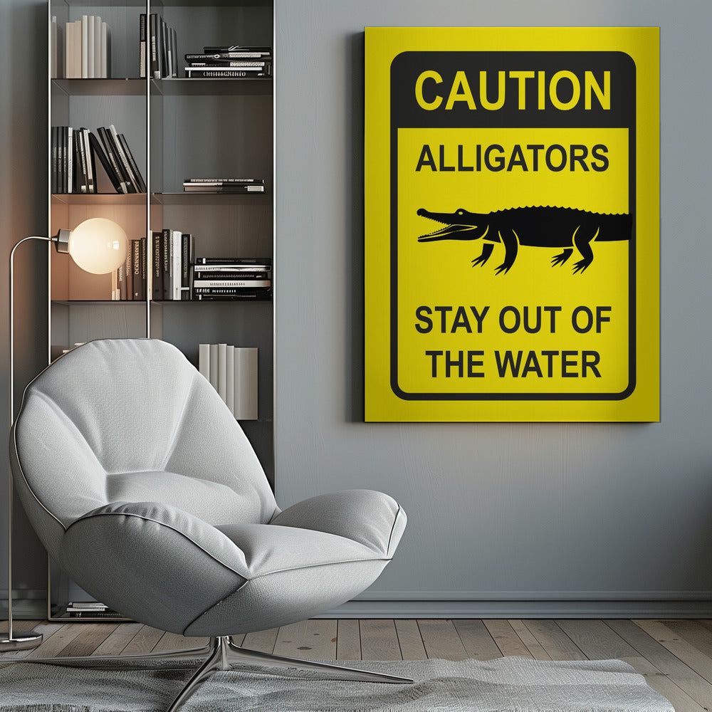 Canvas - Caution Alligators