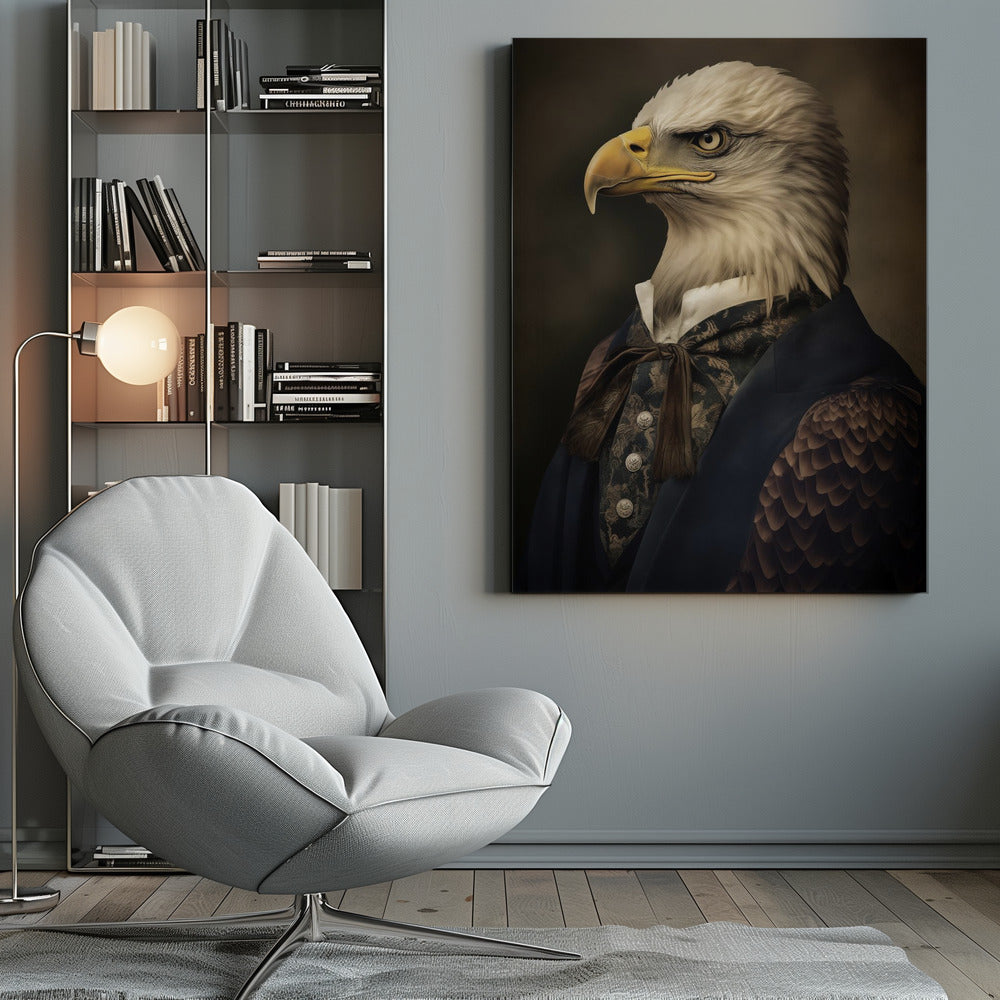 Canvas - Bald Eagle Portrait