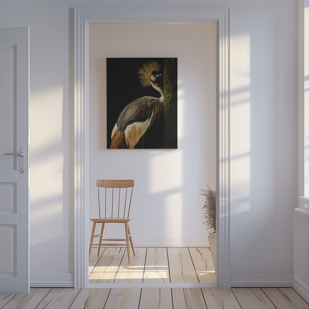 Canvas - Grey Crowned Crane