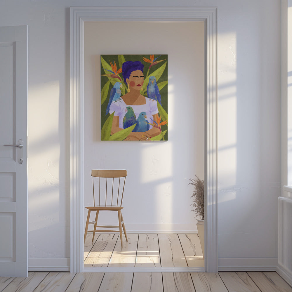 Canvas - Frida and birds - Admen.dk