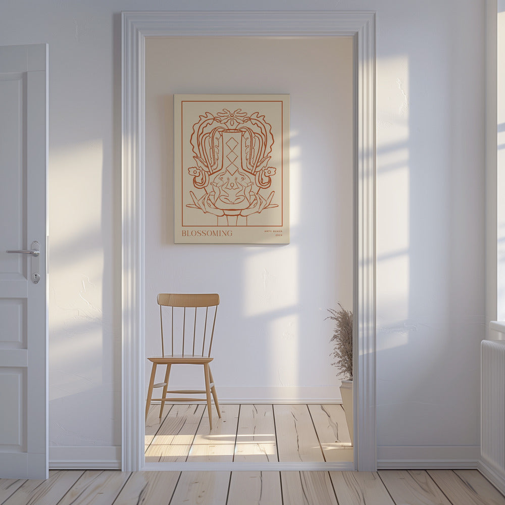 Canvas - Vessel Collection : Blossom (LineArt) - Admen.dk