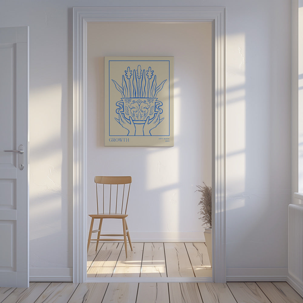 Canvas - Vessel Collection : Growth (LineArt) - Admen.dk