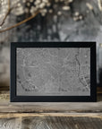 Poster - Gray vintage map of Montpellier France