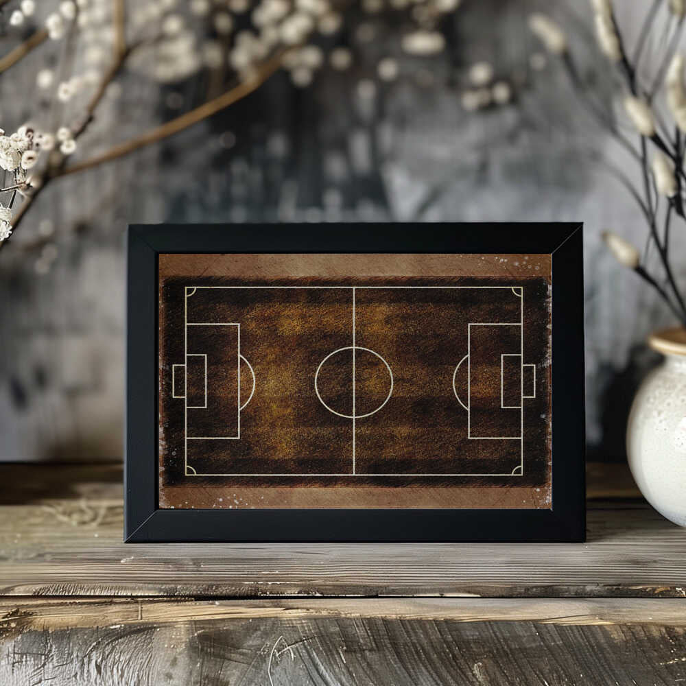 Plakat - Vintage Soccer Field