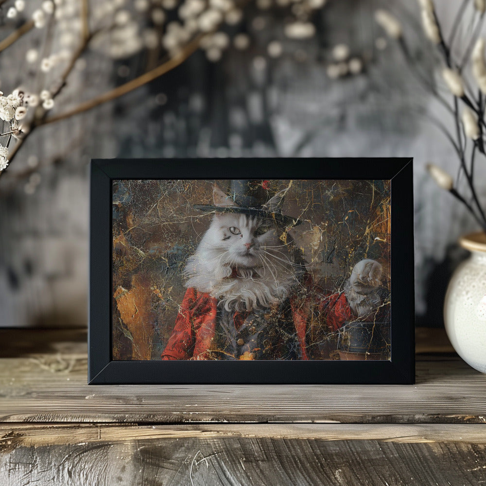 Plakat - Cat Animal Vintage Art Illustration Wallart 14