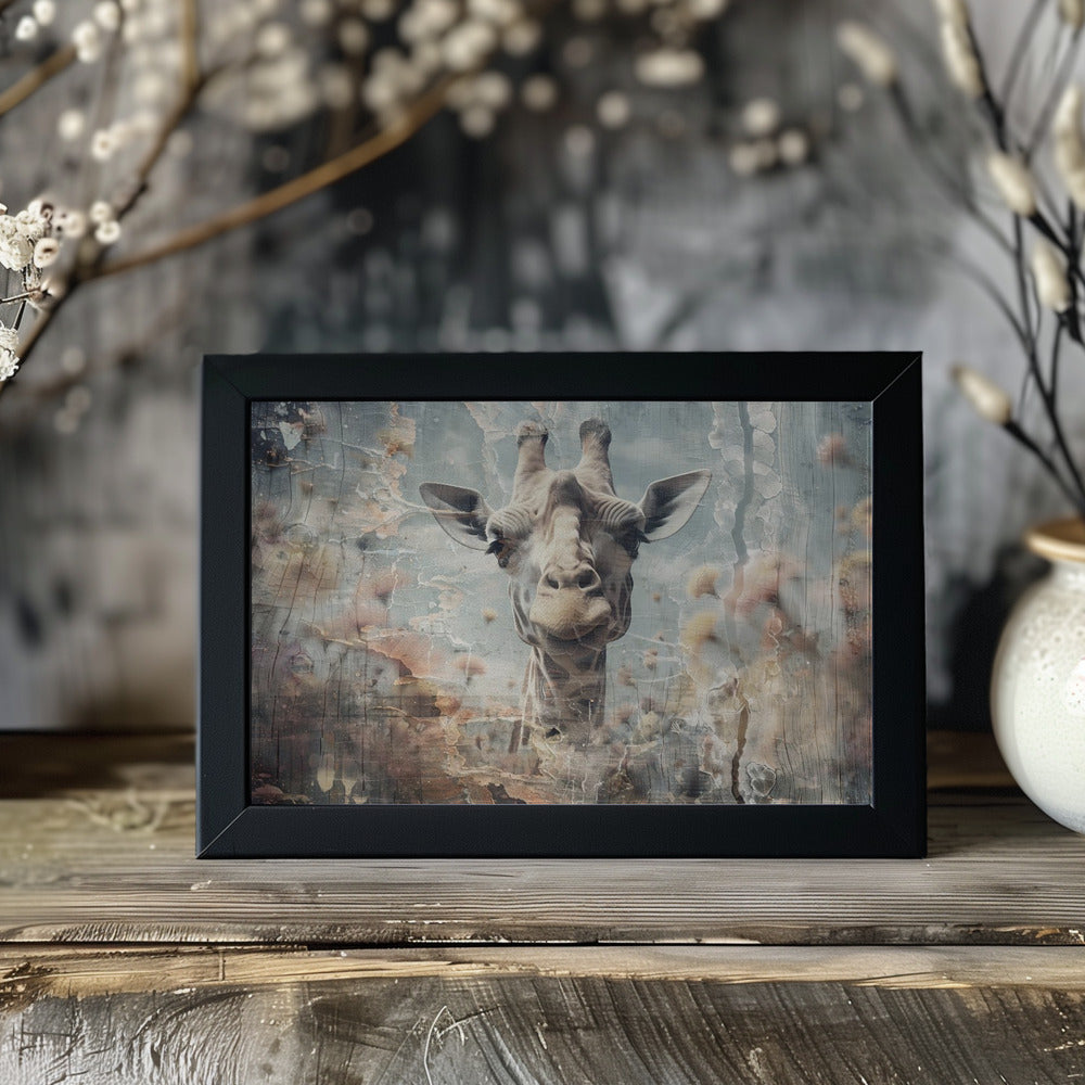 Plakat - Giraffe Animal Vintage Art Illustration Wallart 10