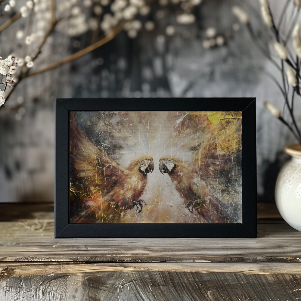 Plakat - Parrot Animal Vintage Art Illustration Wallart 01