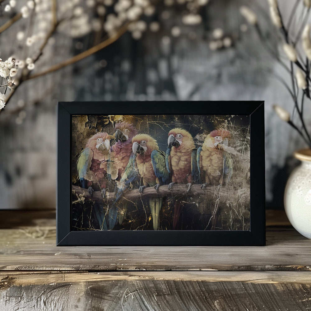 Plakat - Parrot Animal Vintage Art Illustration Wallart 10