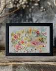 Poster - Tuscany Watercolor Landscape 1