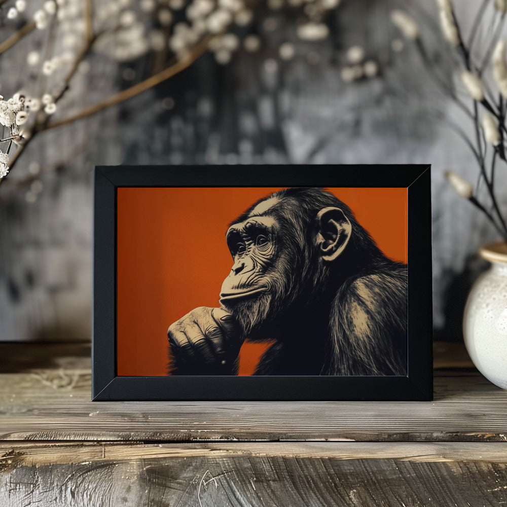 Plakat - Thinking Monkey
