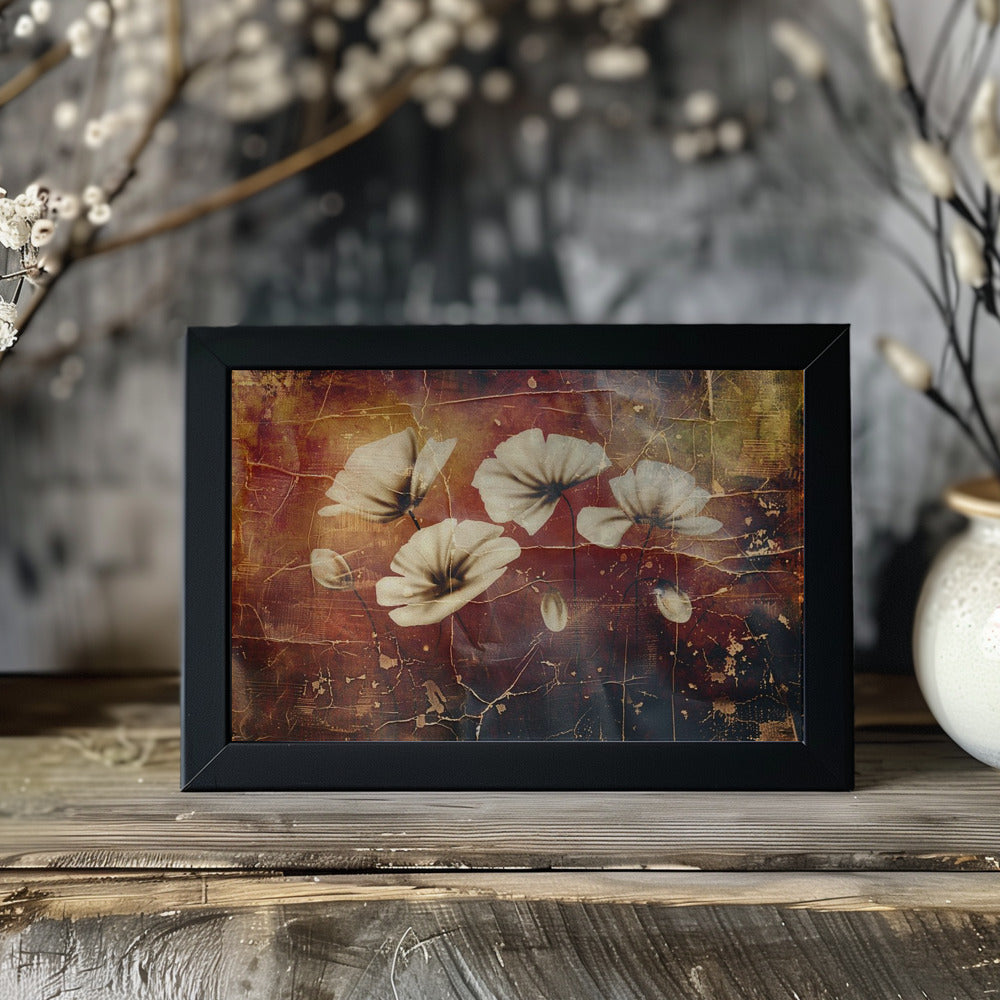 Plakat - Flower Floral Art Vintage Style 2