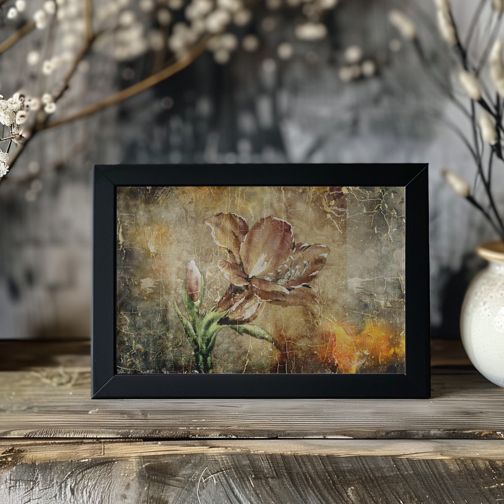 Plakat - Flower Floral Art Vintage Style 7