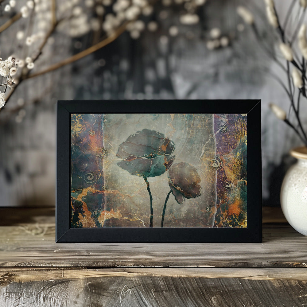 Plakat - Flower Floral Art Vintage Style 9