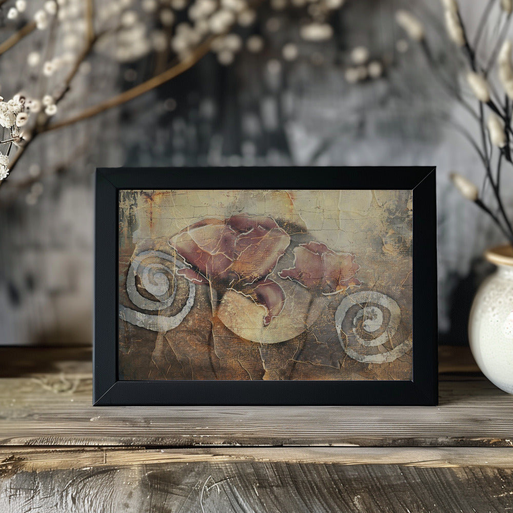 Plakat - Flower Floral Art Vintage Style 10