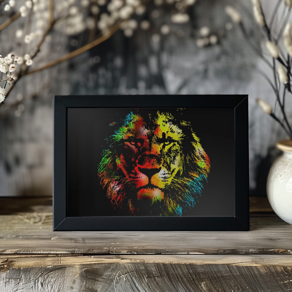 Plakat - Lion Illustration 16