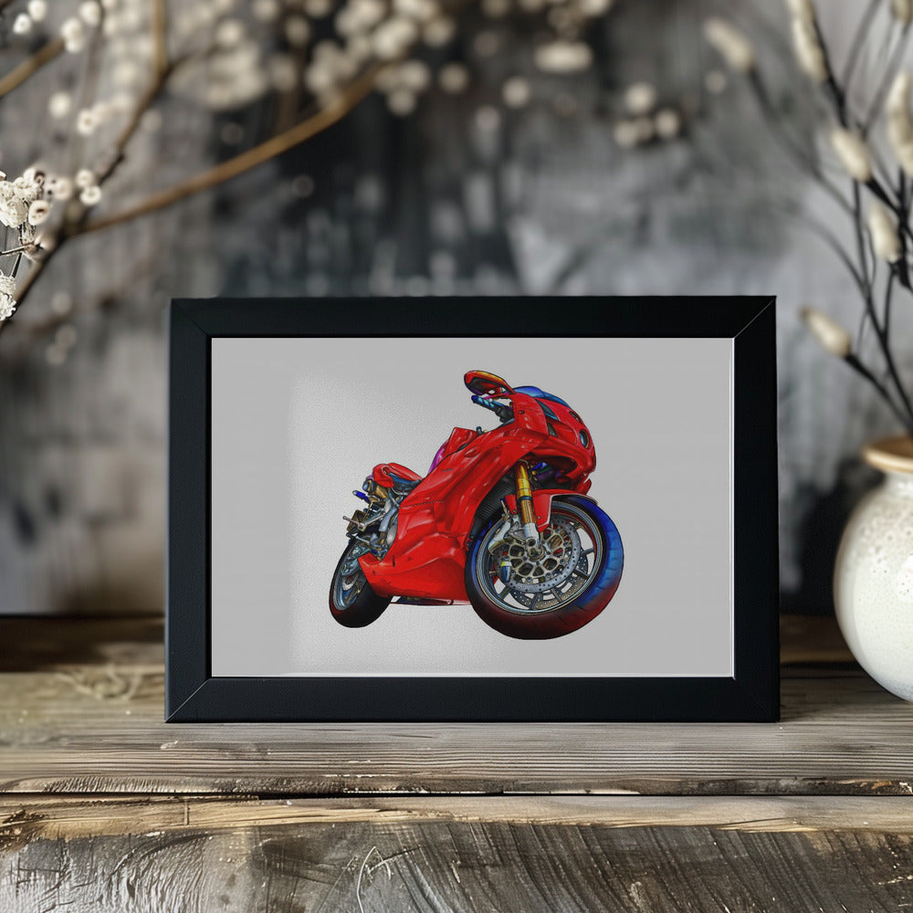 Plakat - Motobike Red 07