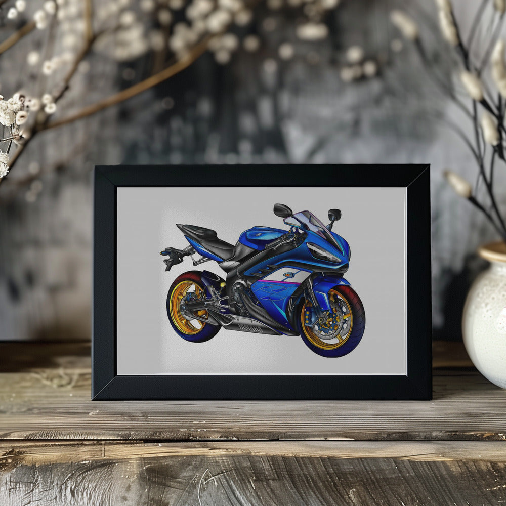 Poster - Blue Motorbike 06