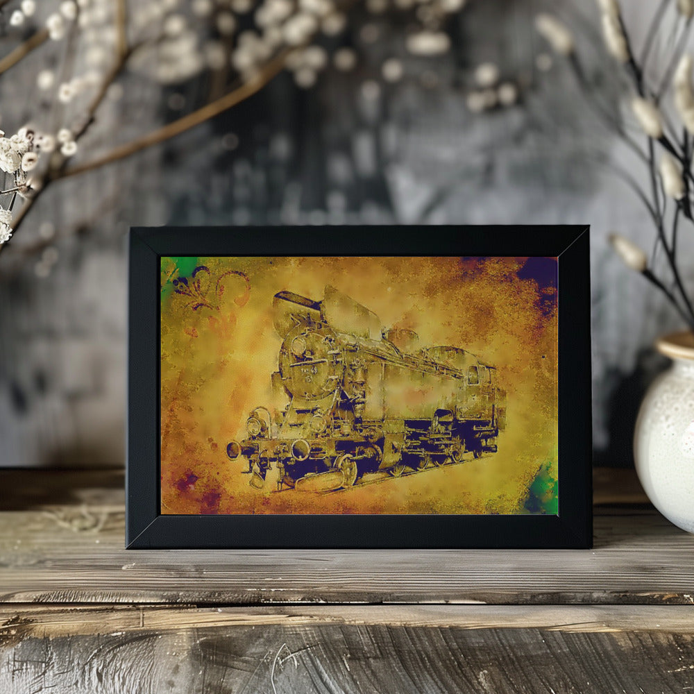 Plakat - Train - Sepia Illustration 49