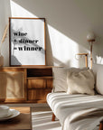 Plakat - Wine Dinner Winner