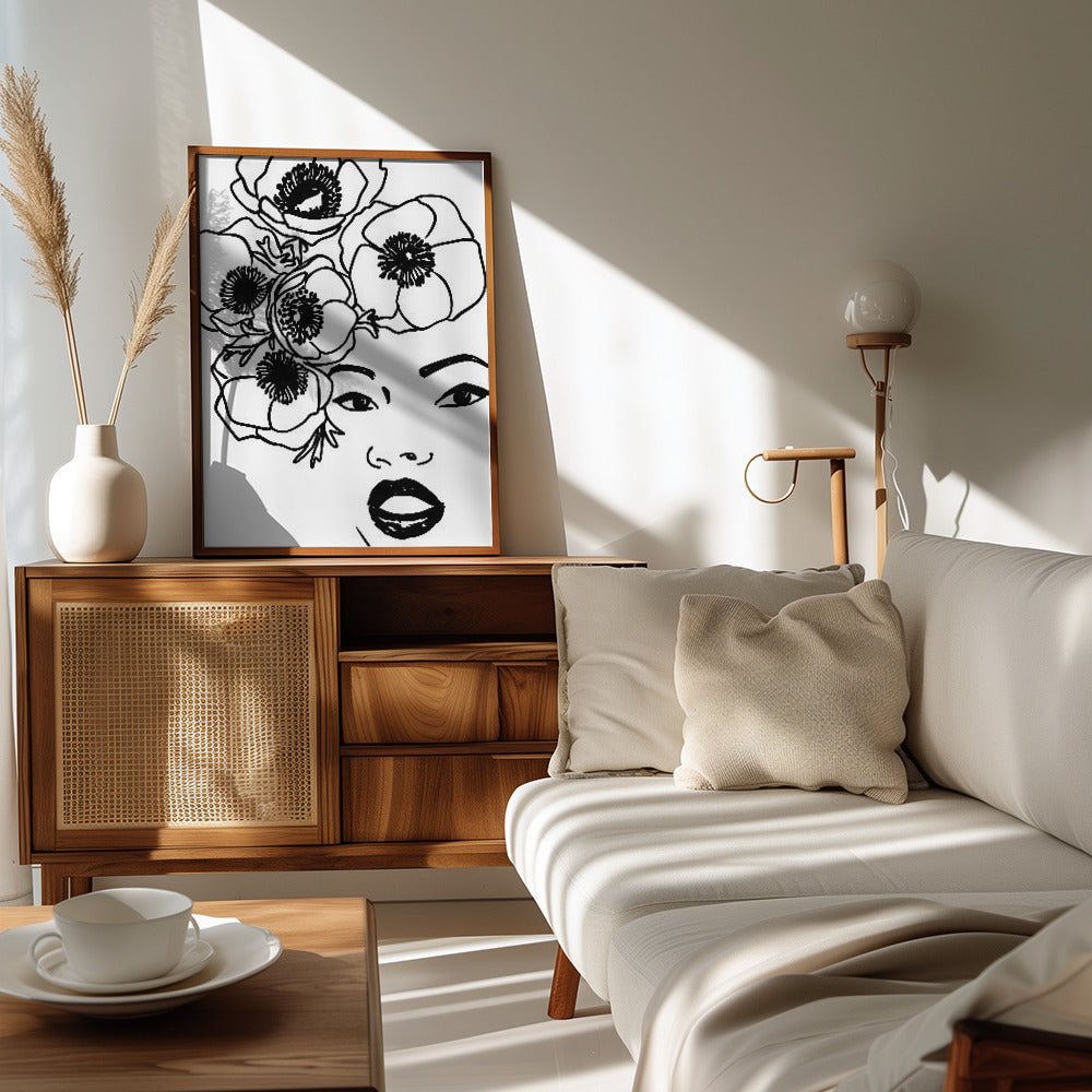 Plakat - Anemone portrait