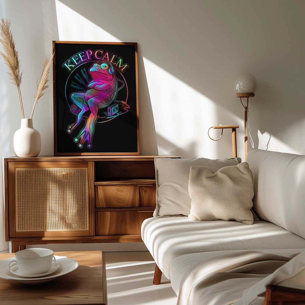 Plakat - Psychedelic Chill Frog