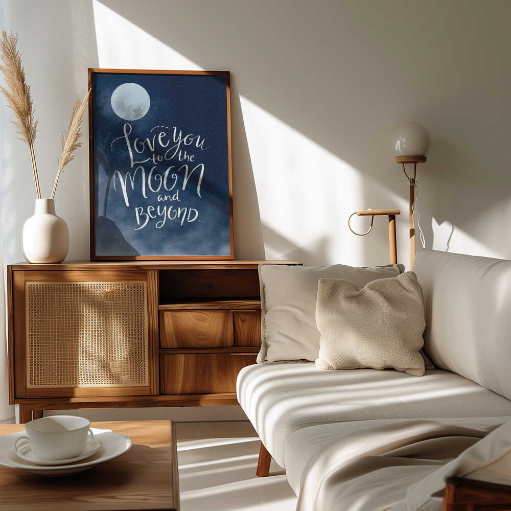 Plakat - Moon Love Quote