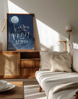 Plakat - Moon Love Quote