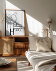 Poster - Hygge line art illustration