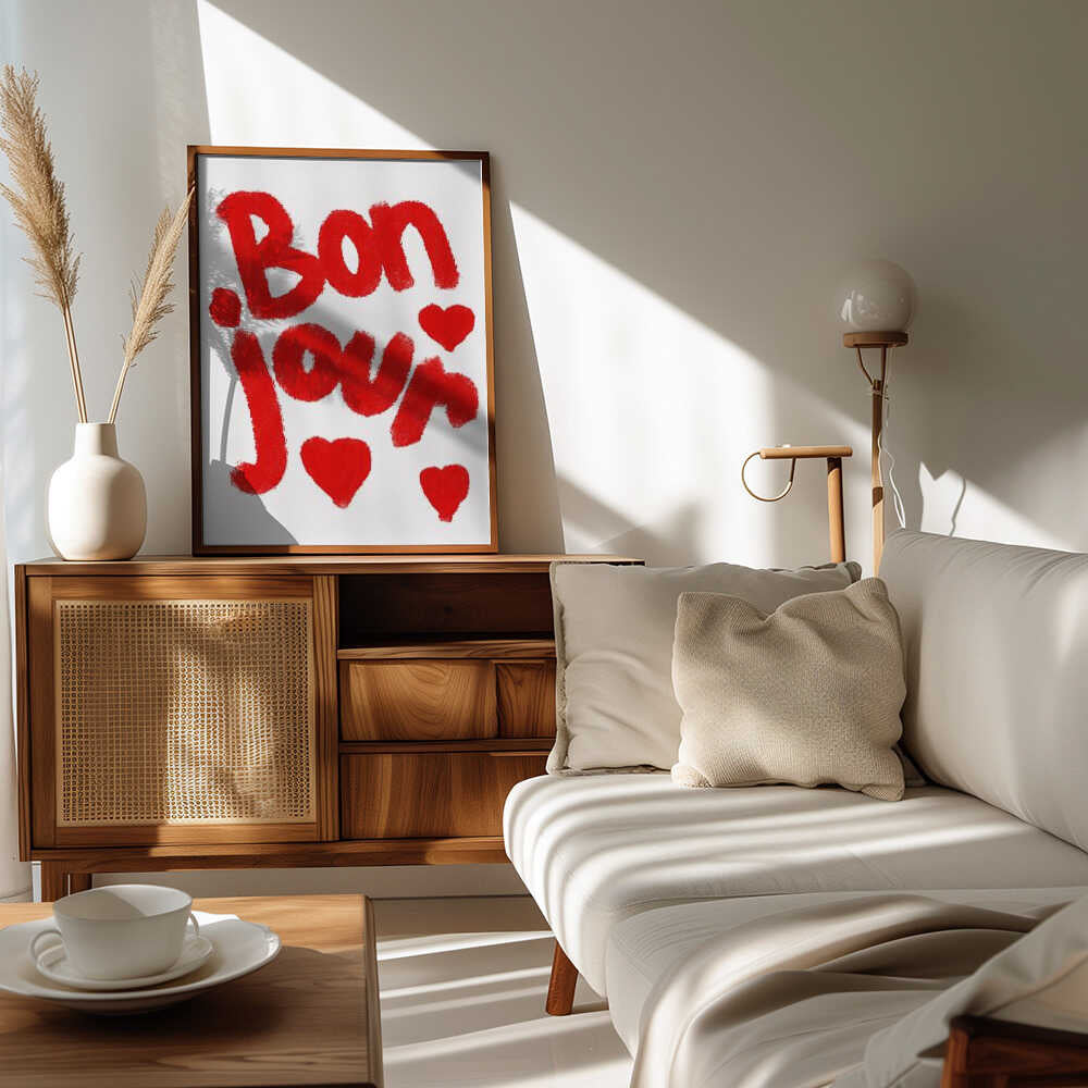 Plakat - Bonjour Hearts