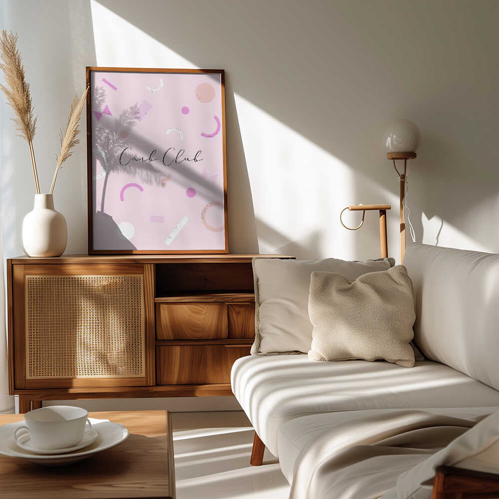 Plakat - Carb Club Pink Geometry