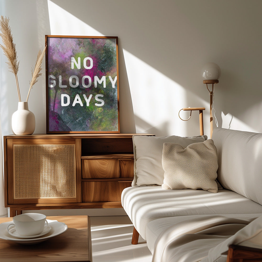Poster - No gloomy days (green)