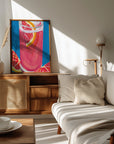 Poster - Grapefruit Paloma Blue