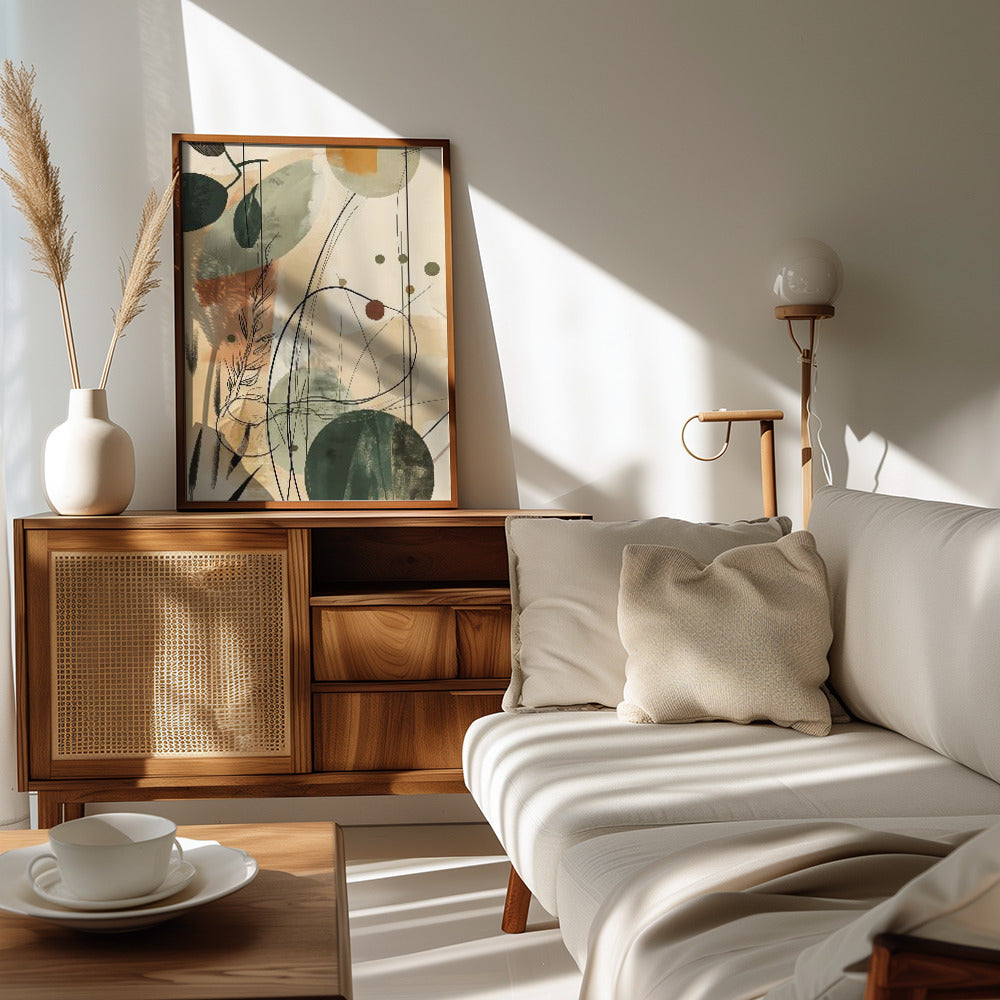 Plakat - Abstract Beige No 2