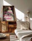 Plakat - I Can Buy Myself Flowers - The Art Concept