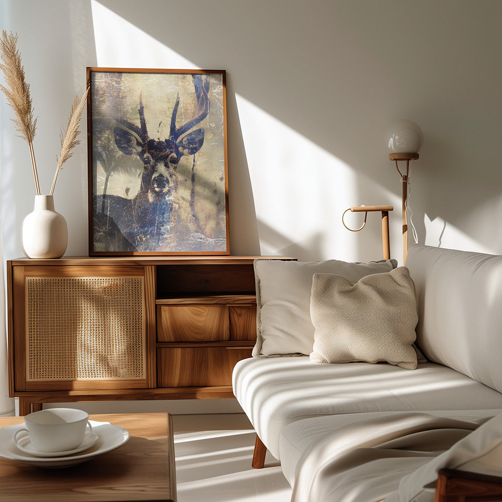 Plakat - Deer Ink Illustration 03