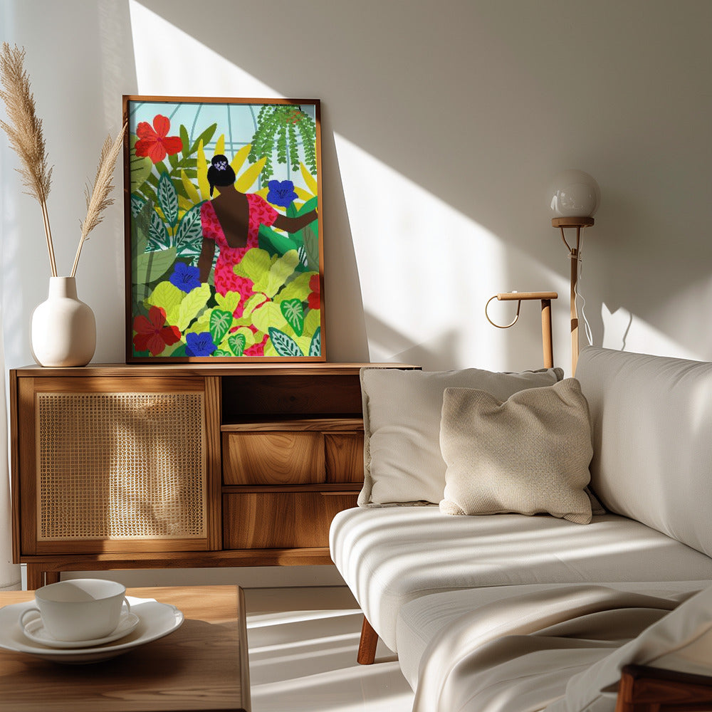 Plakat - Din 87 Walking In My Greenhouse - Admen.dk