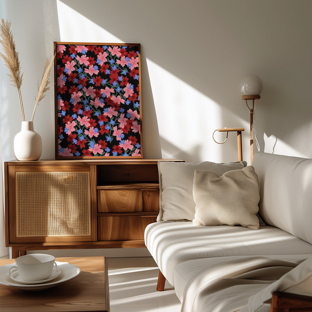 Plakat - 9933x14043 Din 50 Romantic Floral - Admen.dk