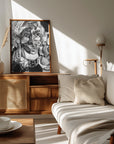 Plakat - black and white