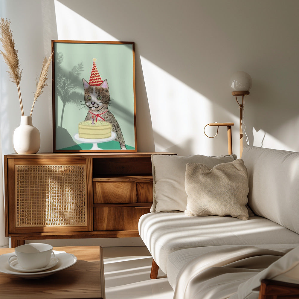 Plakat - Birthday cat