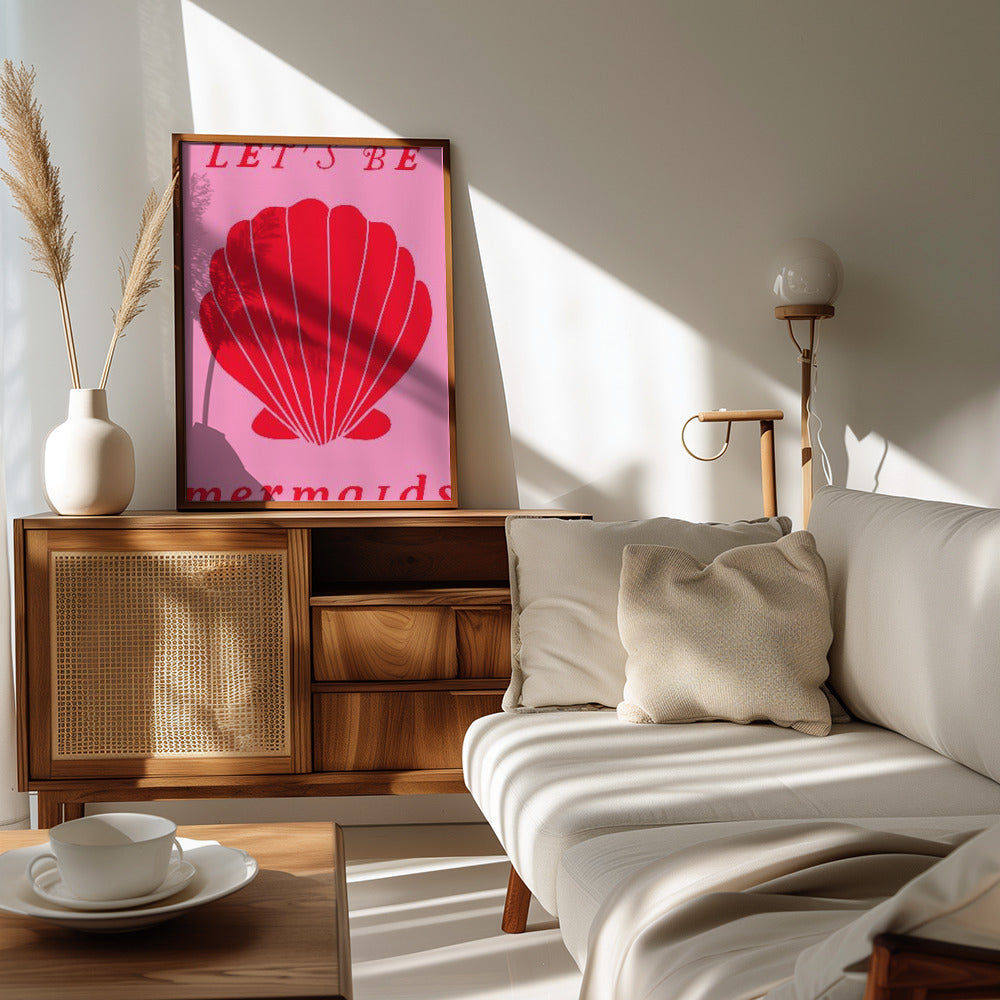 Plakat - Mermaidspinkred Ratioiso