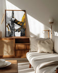 Plakat - Black and Gold Music Art Saxophone2