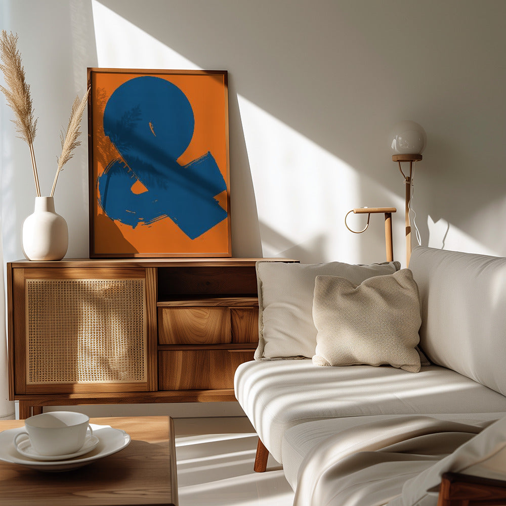 Poster - Ampersand OrangeBlue