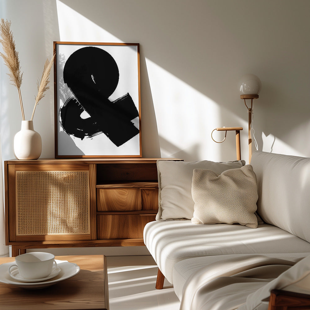 Plakat - Ampersand Black