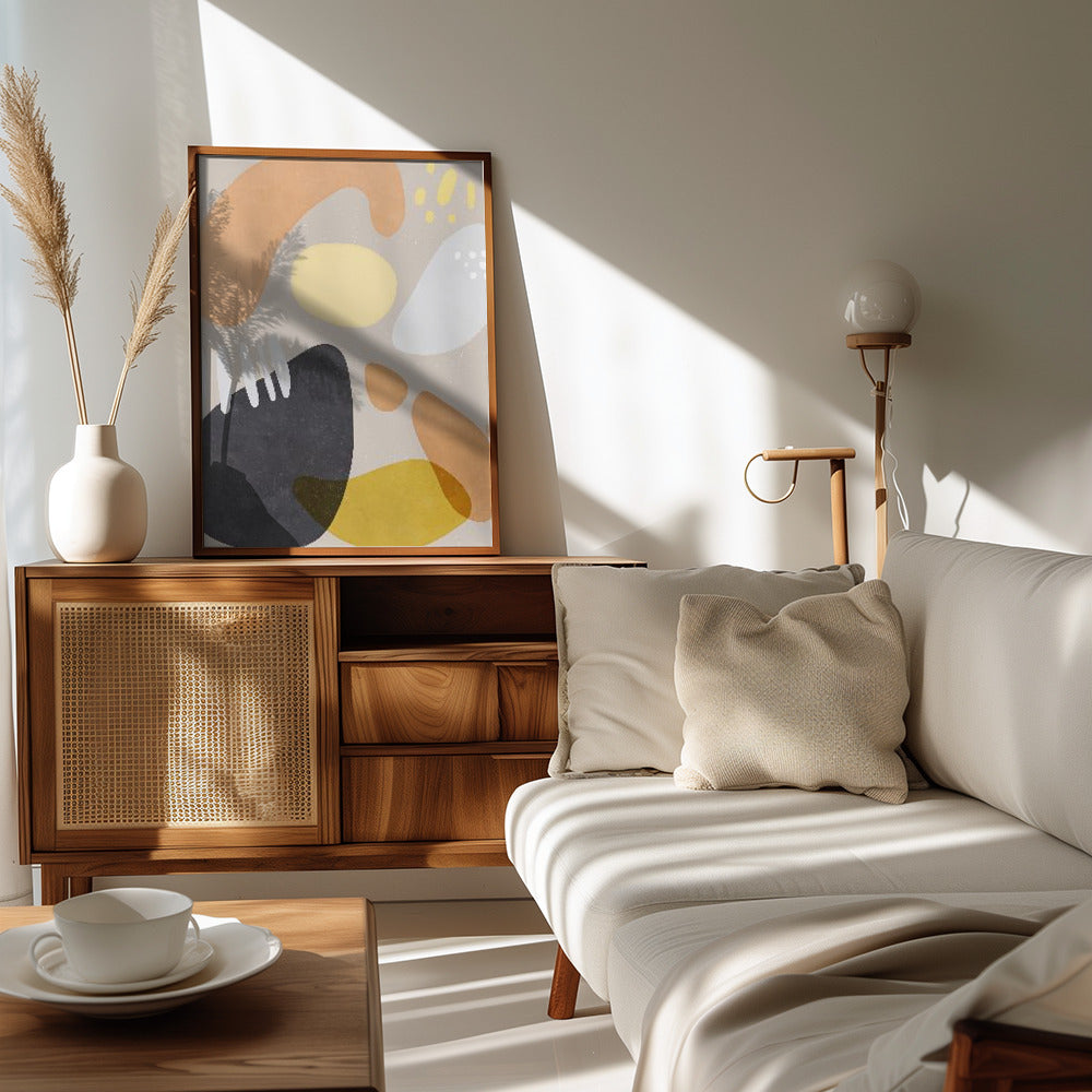 Poster - Organic Bold Shapes Brown Orange