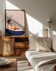 Poster - Bathtub Drinks: Pinup Girl Drinking In Bathroom