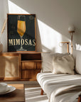 Poster - Bottomless Mimosas Art Deco Cocktail Bar Art