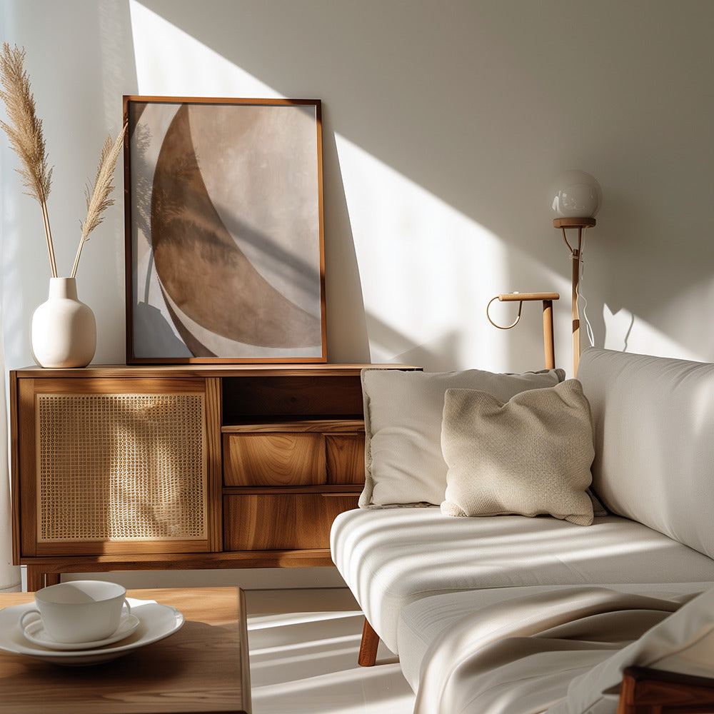 Poster - Abstract Beige Brown Abstract