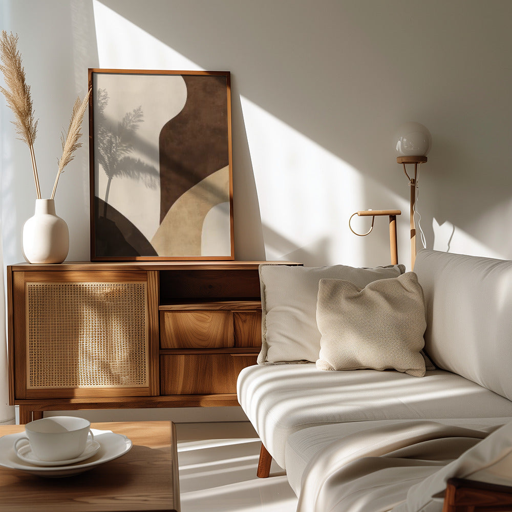 Poster - Brown Tones Geometric 2