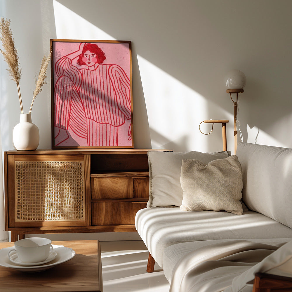 Plakat - The Woman With the Striped Pyjama