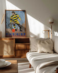 Plakat - Yellow Striped Soccer Player